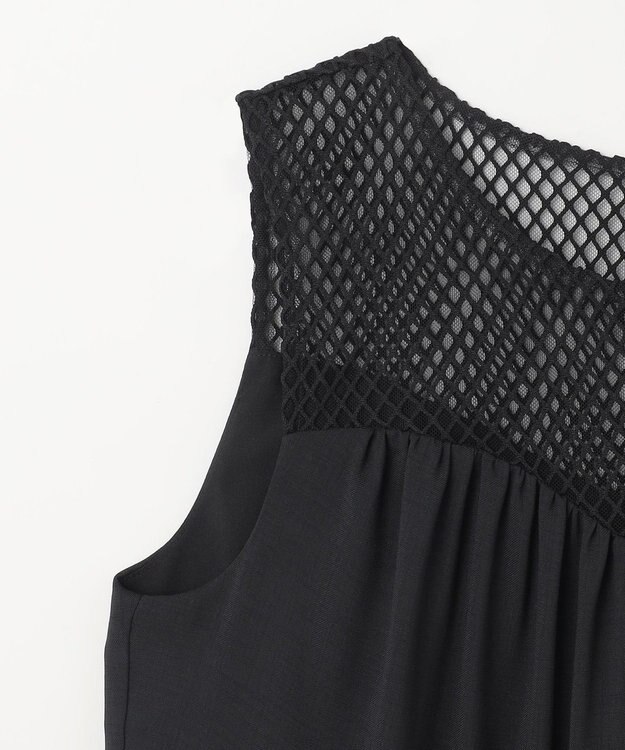 GRACE CONTINENTAL シアードレープマキシ ブラック