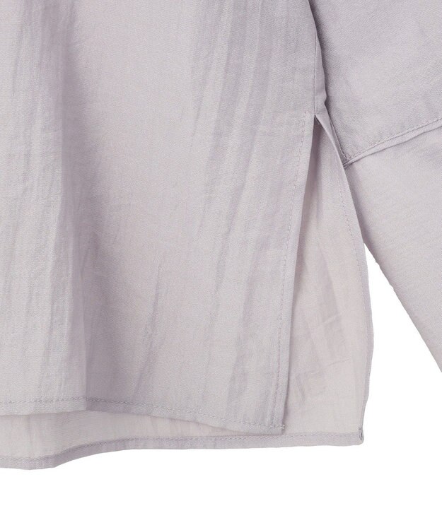 CRAFT STANDARD BOUTIQUE シアーオープンカラーシャツ Light Purple