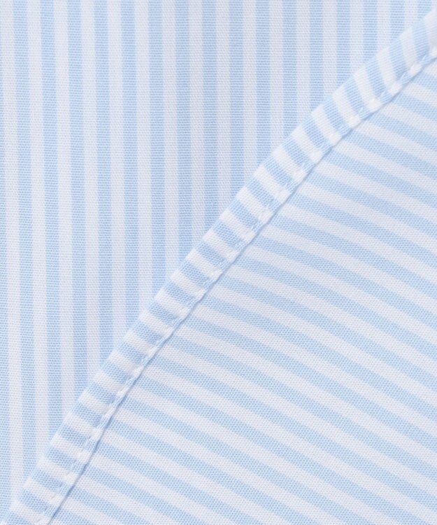 GOTAIRIKU 【形態安定】PREMIUMPLEATS_セミワイドカラー 通年ドレスシャツ_ストライプ(25年春夏モデル) サックスブルーストライプ