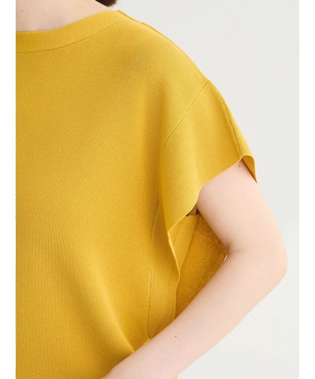 Green Parks 推しニット　フレンチスリーブニットプルオーバー Yellow