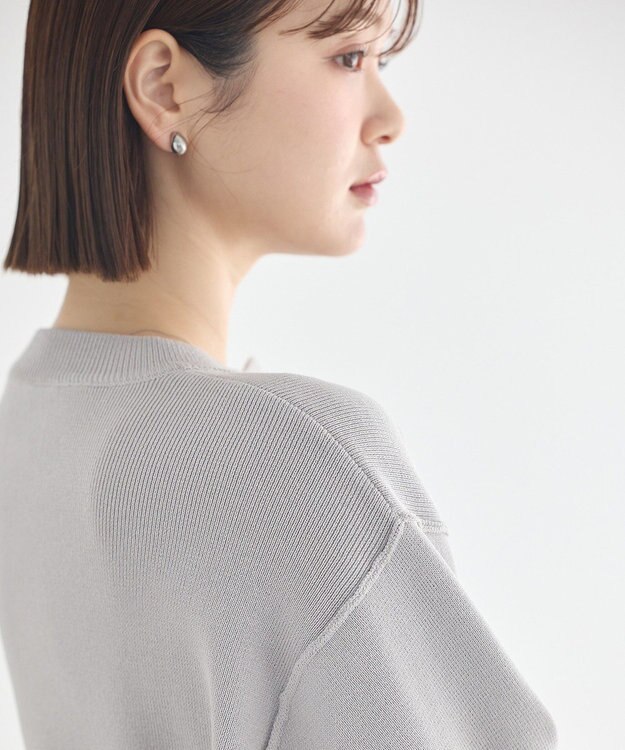 earth music&ecology フェイクレイヤードカーディガン Light Gray