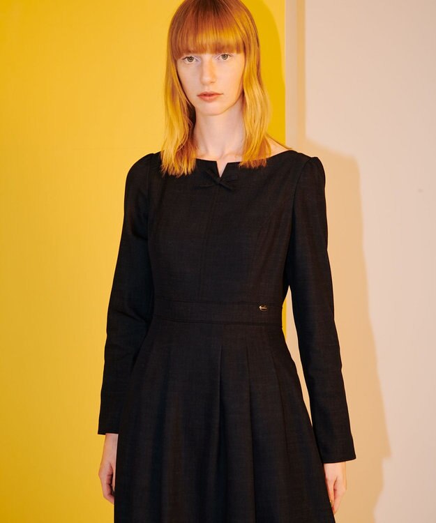 TOCCA 【洗える！】BLUE CIEL 長袖ドレス ダークネイビー系