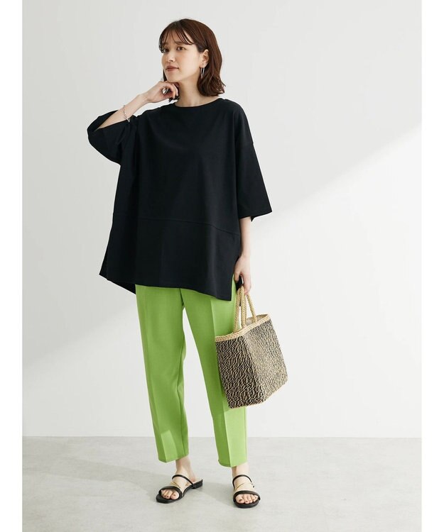 Green Parks バックスリットカットチュニック Black