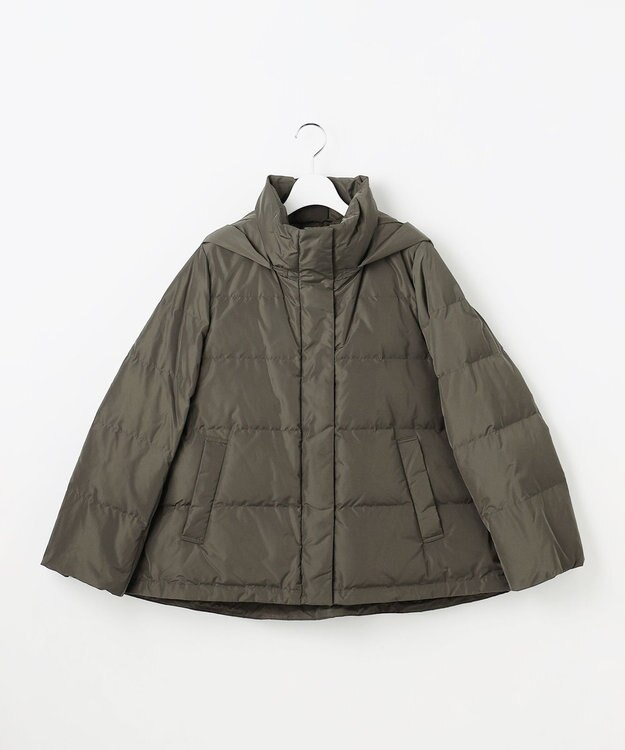 自由区 L 【17号サイズまで展開・WEB限定カラーあり・SHIHOさん着用】マイクロタッサーダウン コートⅡ カーキ