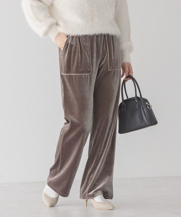 AMERICAN HOLIC ベロアベイカーリラックスパンツ