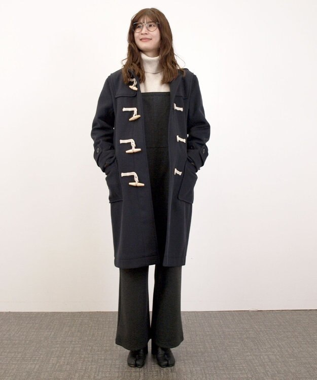 J.PRESS YORK STREET 【UNISEX】メルトン ダッフルコート ネイビー系