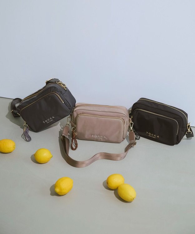 TOCCA CUSCINO POCHETTE ショルダーバッグ【WEB＆一部店舗限定・環境にやさしい素材】 ベージュ系