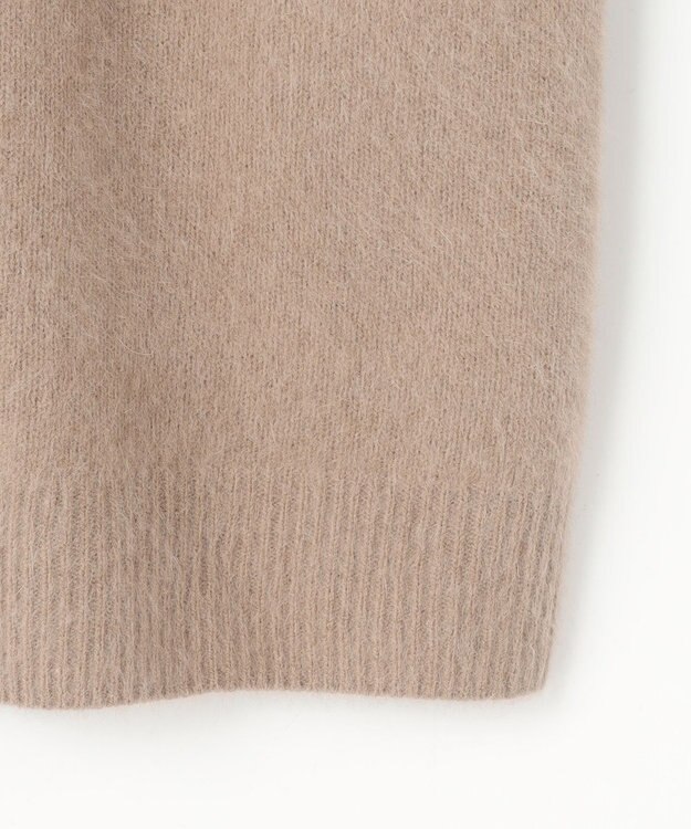 自由区 フォックスウール カーディガン ダークベージュ