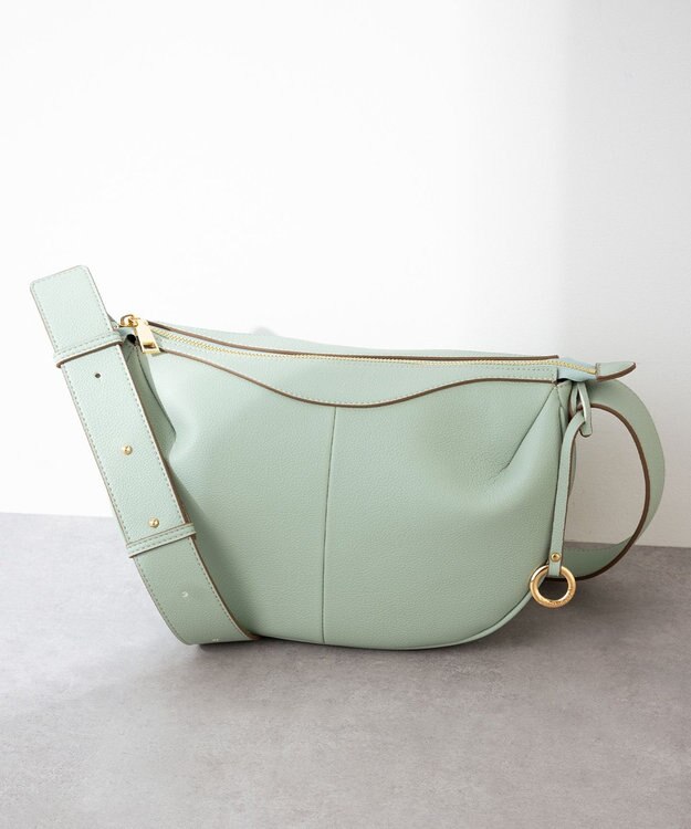 組曲 ハーフムーンショルダー バッグ スモーキーグリーン系