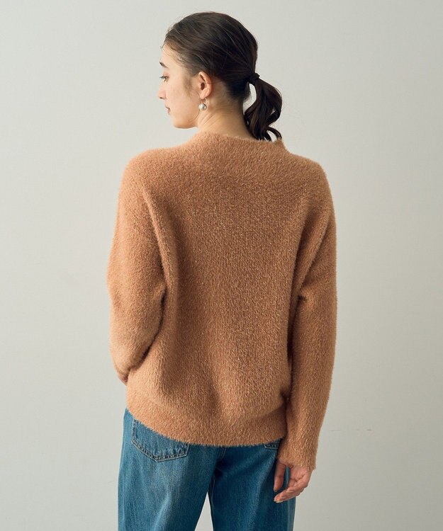 YECCA VECCA 2wayラメフェザーニット Orange