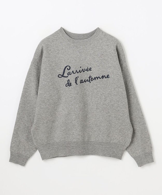 ANY 刺繍ロゴニット ライトグレー