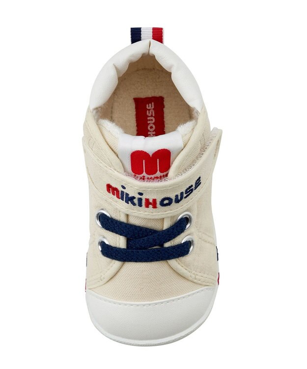 MIKI HOUSE HOT BISCUITS 【ミキハウス】【11.5-13.5cm】 ファーストベビーシューズ 白