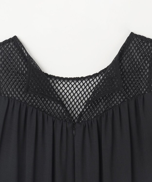 GRACE CONTINENTAL シアードレープマキシ ブラック