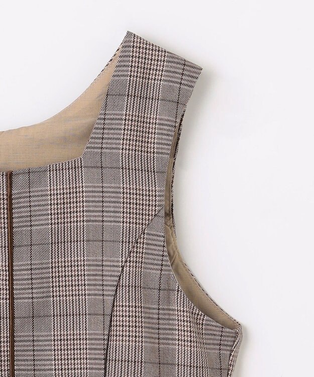 ANY KIDS メロディジャンパースカート ブラウン×チェック