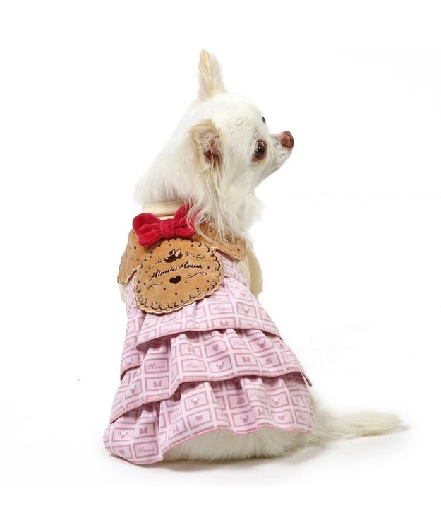 PET PARADISE ディズニー ミニーマウス ワンピース 《クッキー柄》 小型犬 ピンク