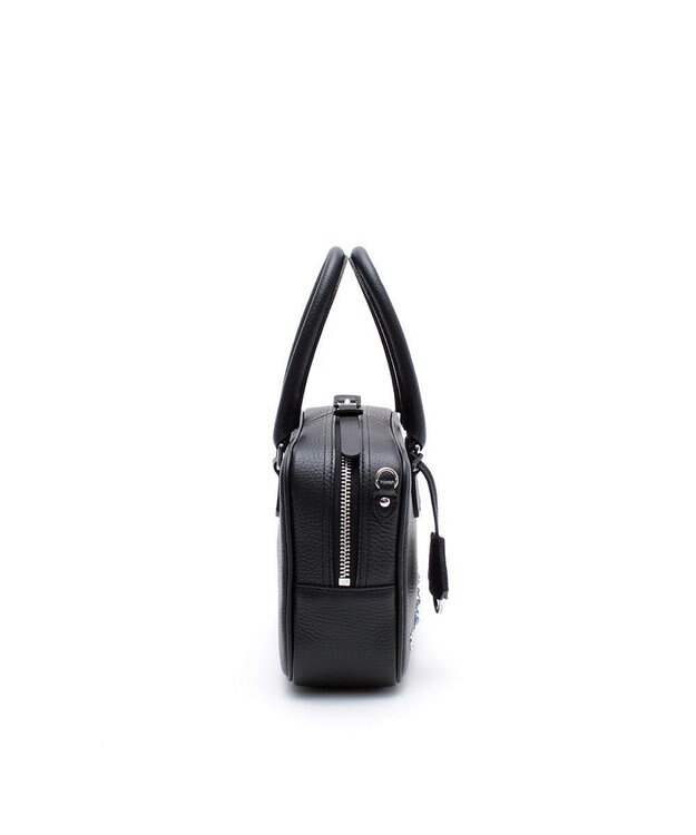 A.D.M.J. スワロフスキー・クリスタル　牛革　ボストンバッグ　23cm SKK