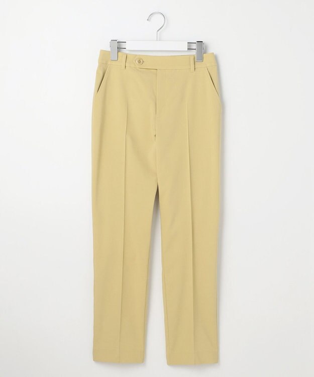 ANY SIS S エアリーストレッチ テーパードパンツ ライトイエロー