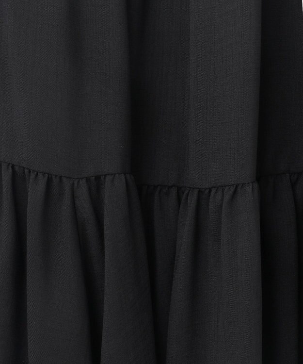 GRACE CONTINENTAL シアードレープマキシ ブラック