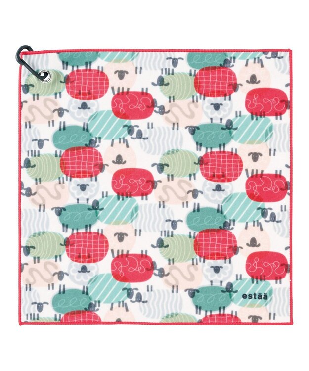 MOONBAT エスタ (estaa) くっつきタオル シエスタ レッド