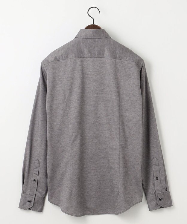 JOSEPH ABBOUD 【キングサイズ・ストレッチ・洗える】コンパクトジャージーシャンブレー グレー系