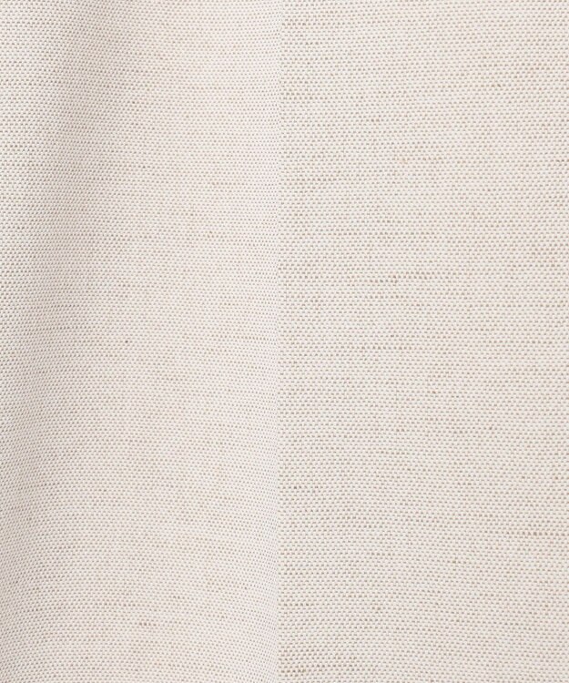 23区 【セットアップ対応/洗える】コットンリネン オックスストレッチ ワイド パンツ アイボリー系