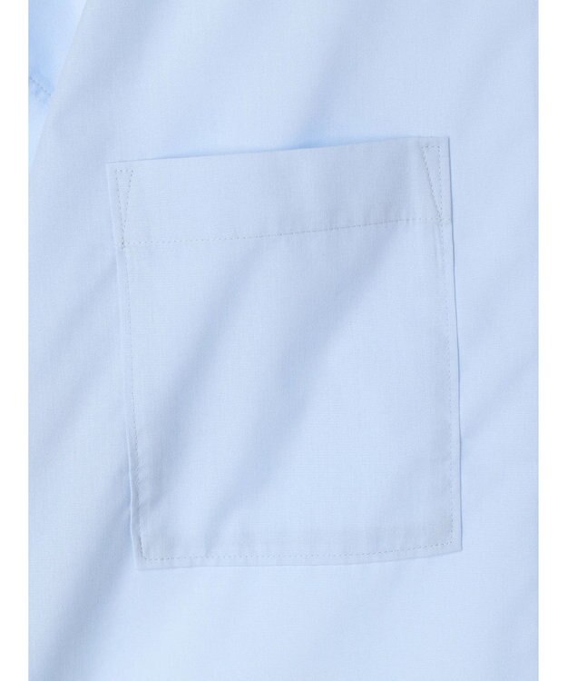 Green Parks イージーケア　ゆったりシャツ Sax