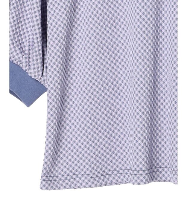 earth music&ecology ギンガムパフＴＥＥ Lavender