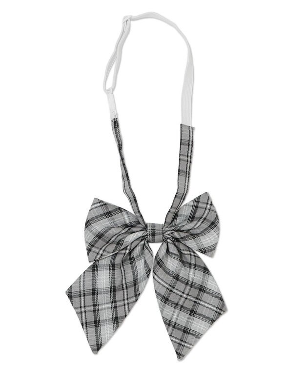 WEGO 【SCHOOLITEM】チェックスクールリボン グレーチェック2