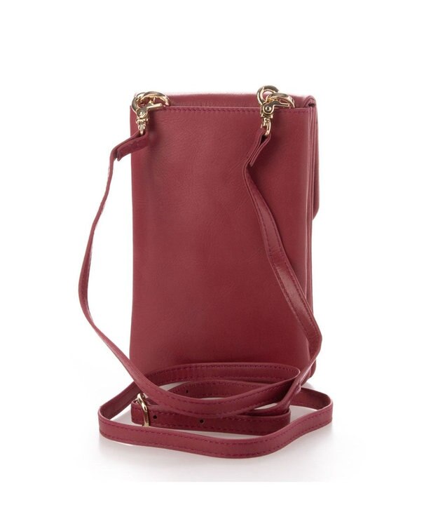 UNBILLION ペルケ perche ジェムストーンヒネリモバイルショルダー ピンク