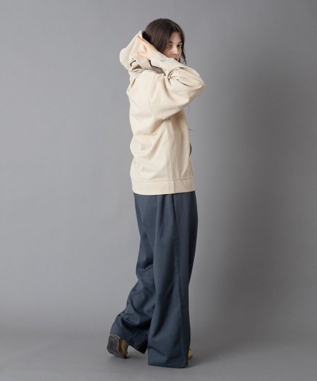 WEGO 【ユニセックス着用ITEM】アンサンブルZIPパーカー（LS） ライトベージュ