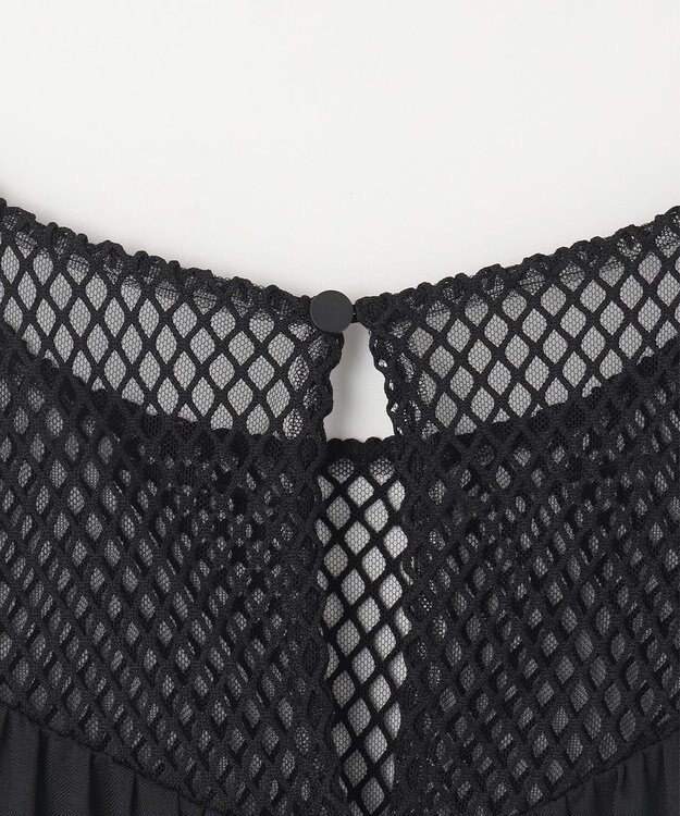 GRACE CONTINENTAL シアードレープマキシ ブラック