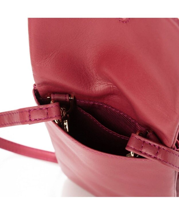 UNBILLION ペルケ perche ジェムストーンヒネリモバイルショルダー ピンク