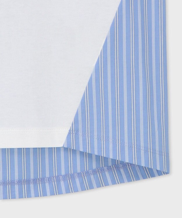 Paul Smith シャツ コンビ フレア カットソー ホワイト