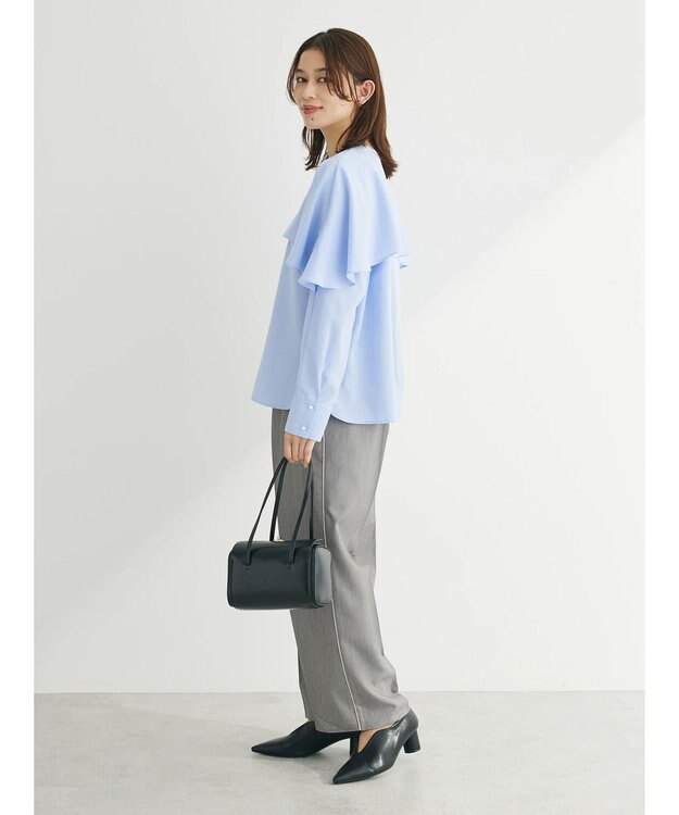 Green Parks パイピングサイドラインワイドパンツ Gray