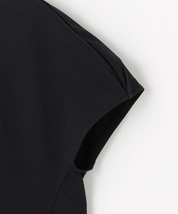 組曲 S 【2WAY】レース襟フレンチテリー カットソー ブラック系