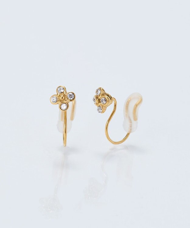 Phoebe 【痛くないシリーズ/金属アレルギー対応】タイニーフローラライトフィットイヤリング/サージカルステンレス ゴールド ゴールド