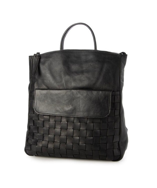 UNBILLION ピークスピーク PEAKS PEAK / 牛革レザーメッシュA4リュック ブラック