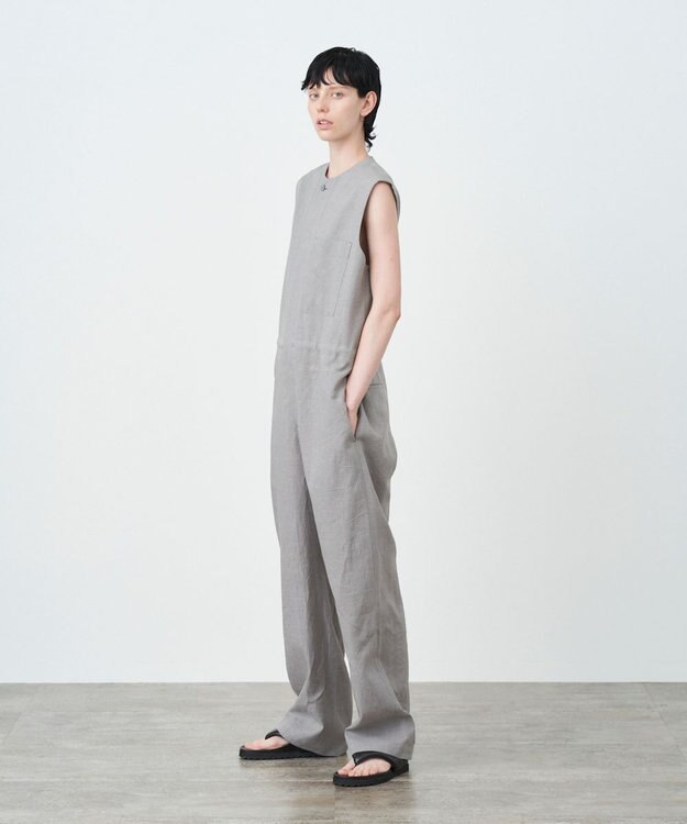ATON KYOTO TSURIZOME LINEN | ジャンプスーツ GRAY