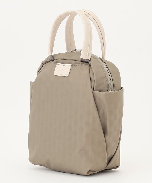 Y'SACCS はっ水ドットジャカード　ショートハンドル付き　軽量2wayショルダー グレージュ