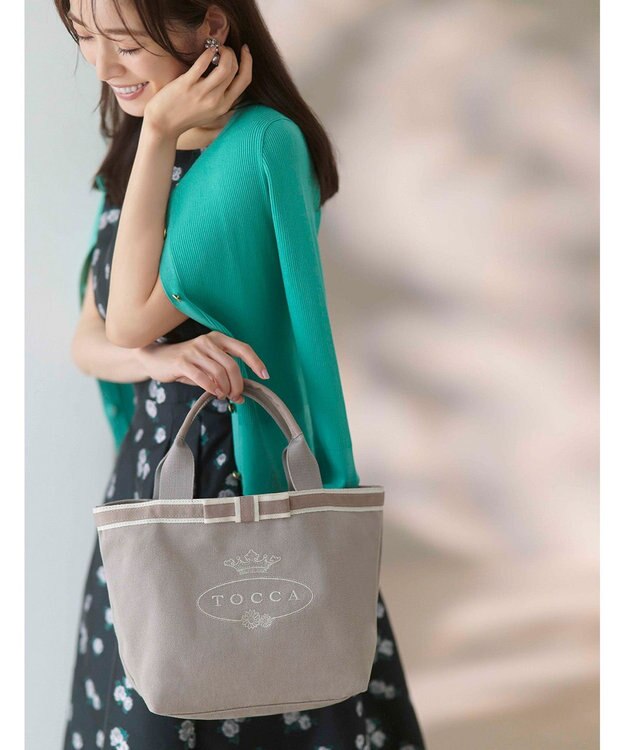 TOCCA 【選べる2種類のデザイン！】MEMORIES OF TOCCA CANVAS TOTE トートバッグ ベージュ系