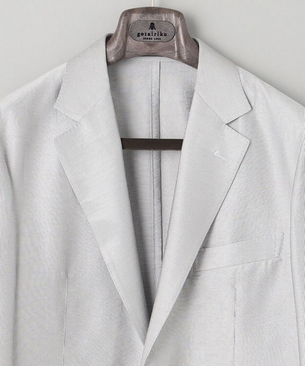 GOTAIRIKU 【超軽量】エアードビー羽織りジャケット ライトグレー系