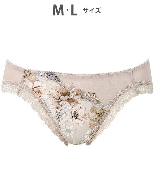 WACOAL ショーツ 【リボンブラ 脇すっきり】 BXB443とペア はきこみ丈あさめ やわらかく伸びる(バック) レディース PXB143 /ワコール サンドベージュ