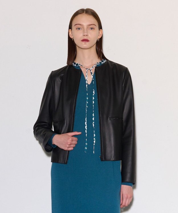 JOSEPH スムースレザー　ジャケット Black