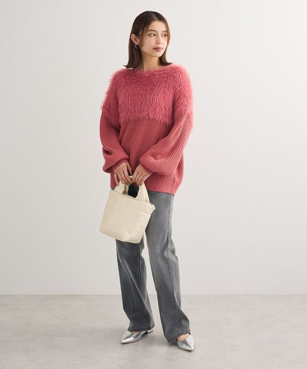 Green Parks ・Ｐｅｔｉｔ　Ｆｌｅｕｒ　シャギーキリカエニット Pink