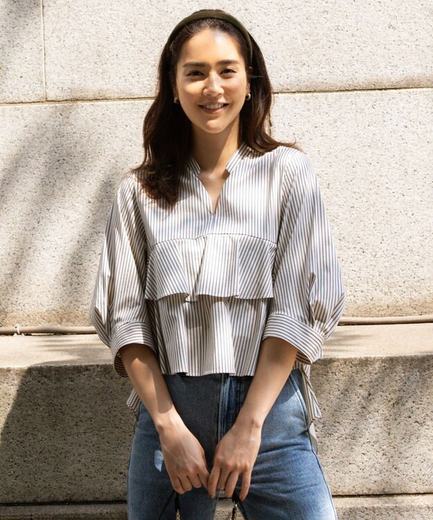 組曲 フェイクパールリングピアス ゴールド系