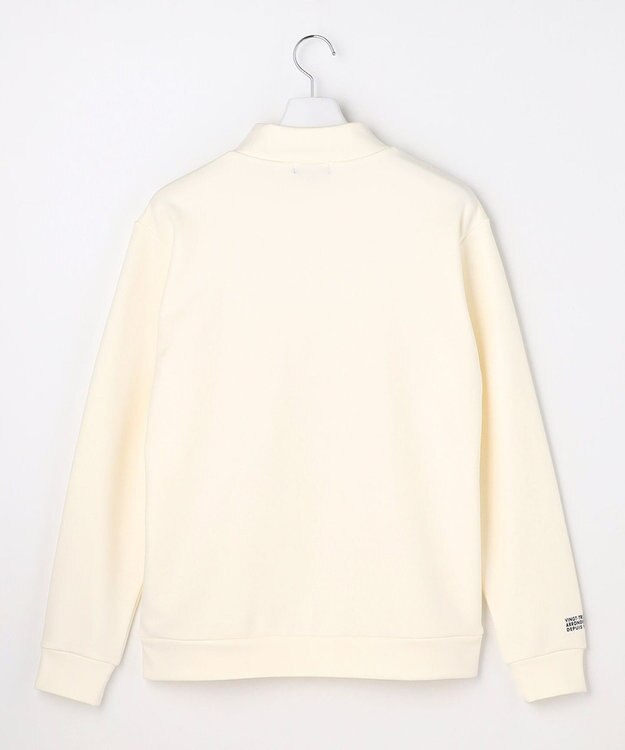 23区GOLF 【MEN】ストレッチ裏フリースモックネック ホワイト系