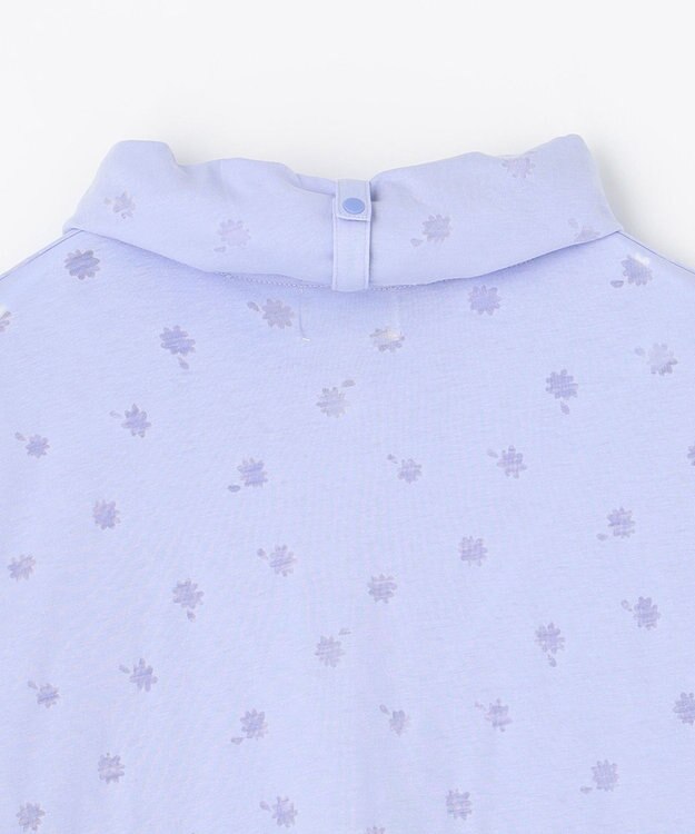 組曲 KIDS 【UVケア】【150-160cm】フラワーオパール パーカー サックスブルー系