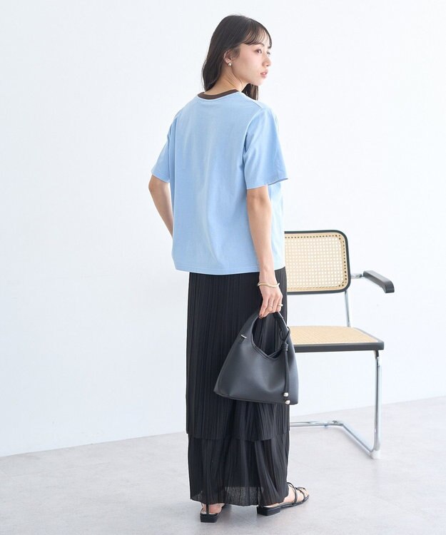 earth music&ecology プリーツレイヤードライクスカート Black