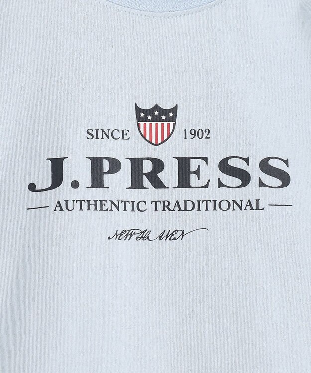 J.PRESS KIDS 【110-130cm】USAハウスロゴ ロングTシャツ サックスブルー系