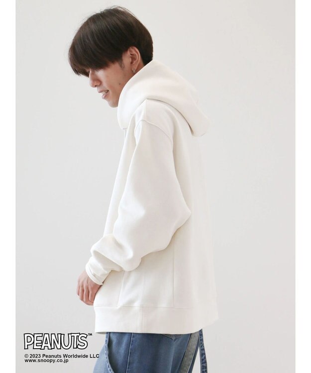 CRAFT STANDARD BOUTIQUE ＰＥＡＮＵＴＳ裏起毛スウェットパーカー Ivory